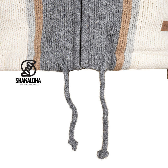 Shakaloha Chaleco de lana con forro gris M Clint ZH para hombre