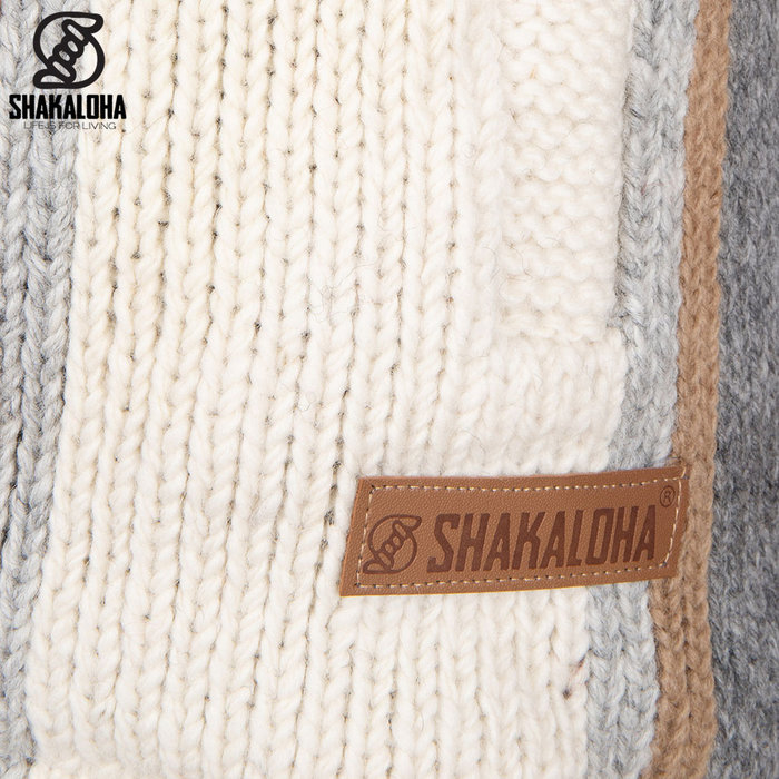 Shakaloha Chaleco de lana con forro gris M Clint ZH para hombre