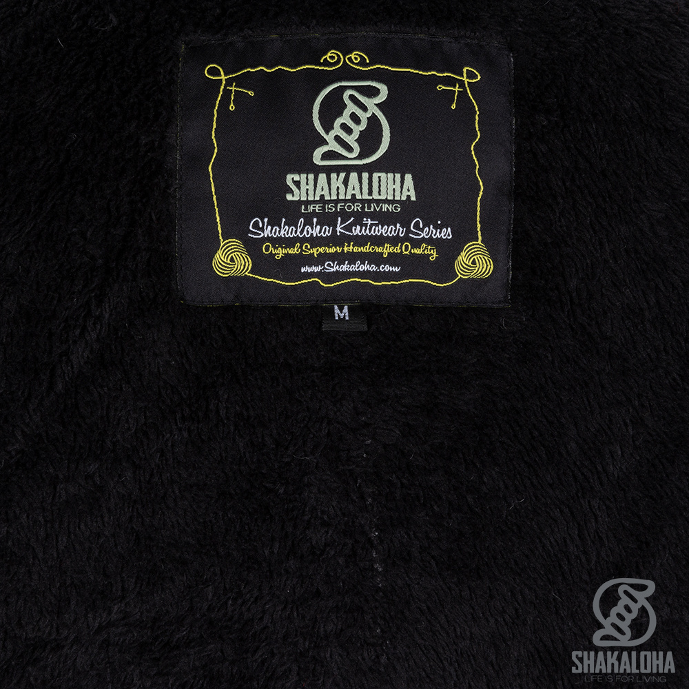 Shakaloha Women's Lonkey Beige Red wool knitted coat