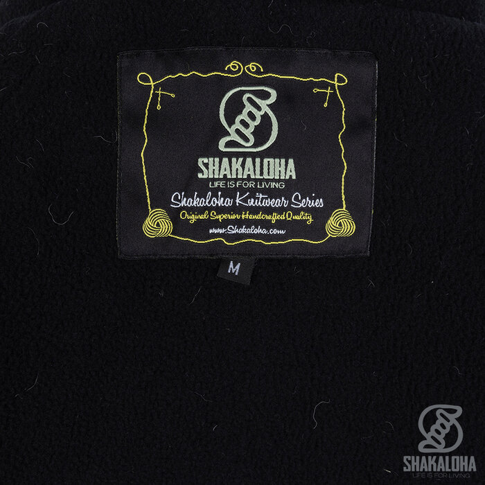 Shakaloha Dames Pendle ZipHood GrijsBruin wollen gebreid vest