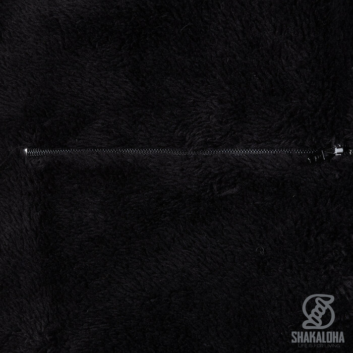 Shakaloha Shakaloha Gestrickte Wolljacke Chamonix mit Teddyfutter und Kapuze – Herren – Unisex – Handgefertigt in Nepal aus Schafwolle