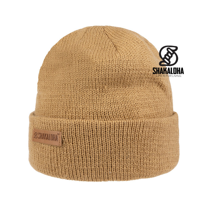 Shakaloha Buck Beanie TanBrown Merino Wool