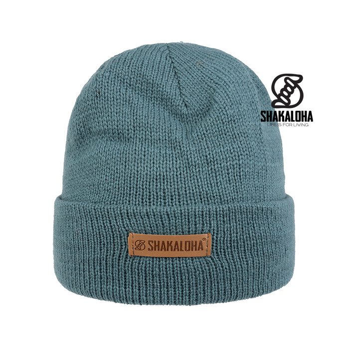 Shakaloha Gorro Buck de lana merino verde azulado