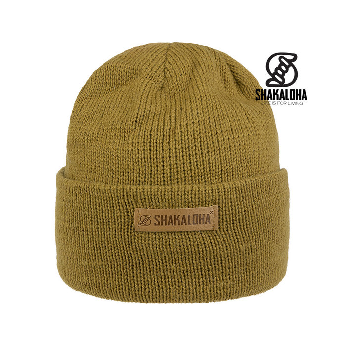Shakaloha Gorro de lana merino verde oliva