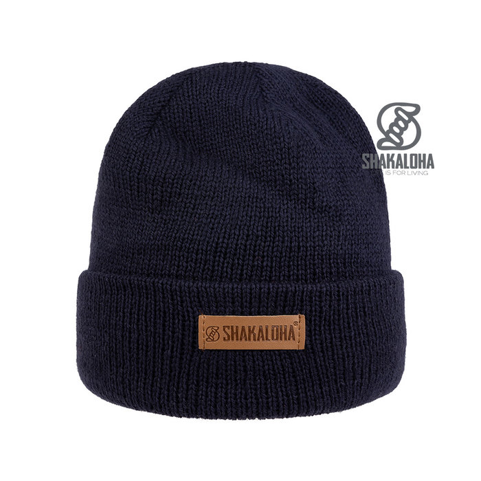 Shakaloha Buck Beanie Merinowolle Navy
