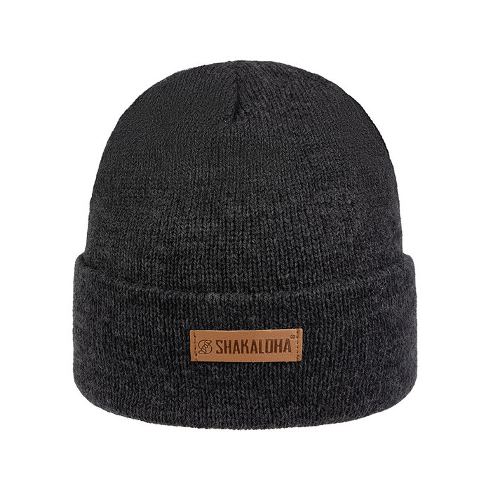 Shakaloha Buck Beanie Merinowolle Anthrazit