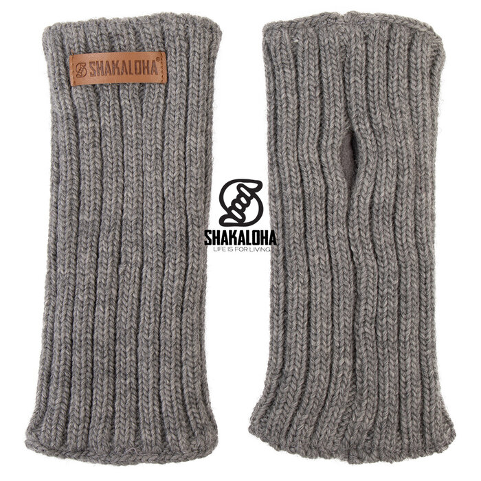 Shakaloha Calentador de manos Hubba de lana merino gris