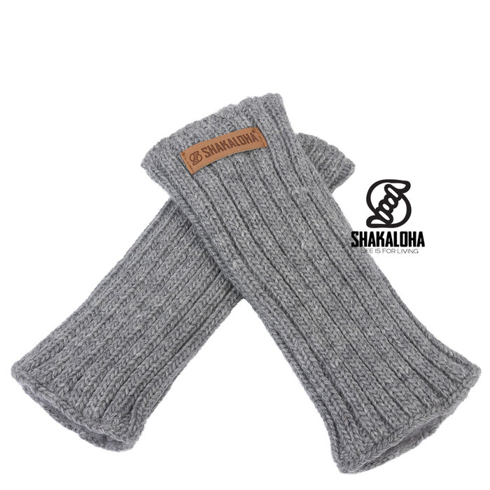 Shakaloha Calentador de manos Hubba de lana merino gris
