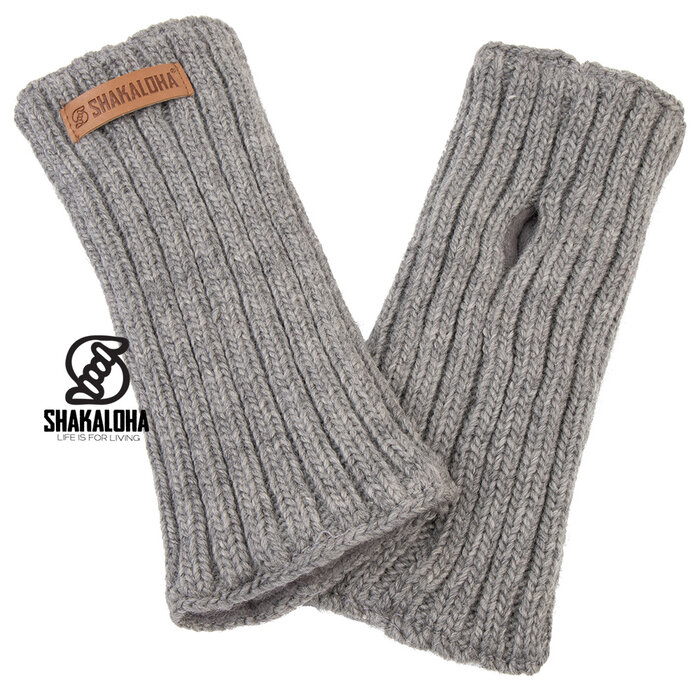 Shakaloha Calentador de manos Hubba de lana merino gris