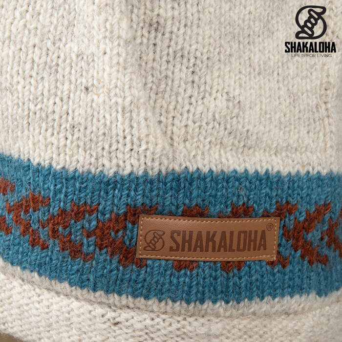 Shakaloha Herrenjacke in Dugle Beige mit Reißverschluss und Kapuze