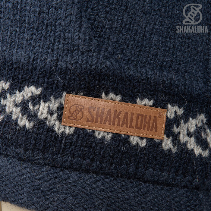 Shakaloha Herrenjacke in Dugle Blue mit Reißverschluss und Kapuze