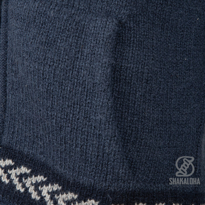 Shakaloha Heren Dugle Blauw jack met ritssluiting en capuchon