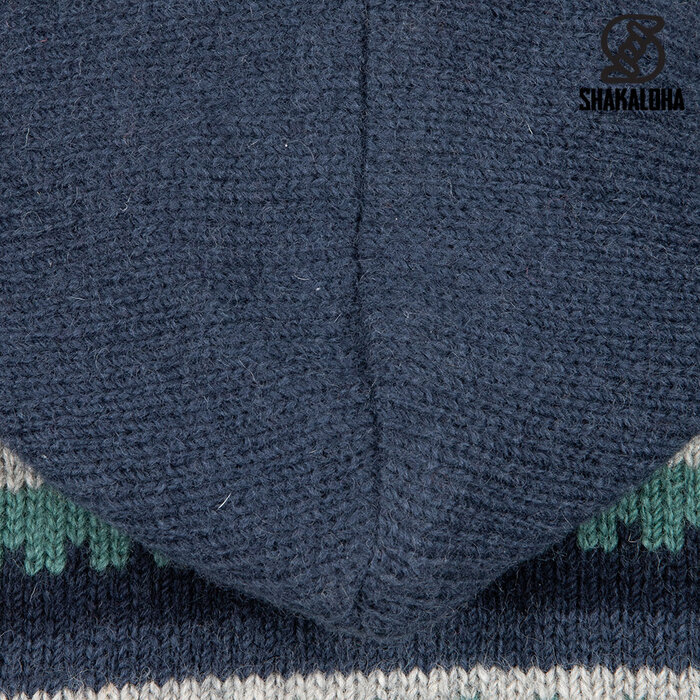 Shakaloha Chaqueta azul Dugle para hombre con cremallera y capucha