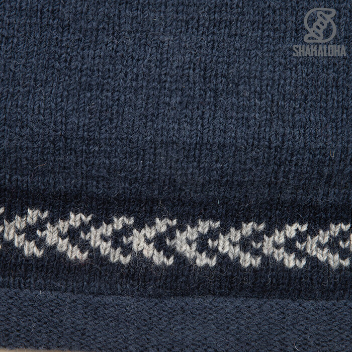 Shakaloha Herrenjacke in Dugle Blue mit Reißverschluss und Kapuze