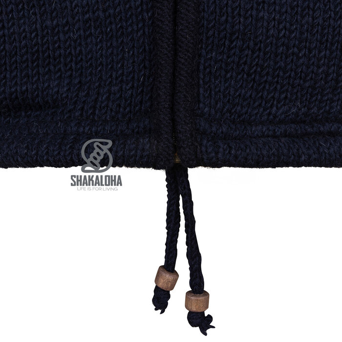 Shakaloha Chaleco de lana cálido para hombre Rockford ZH Azul