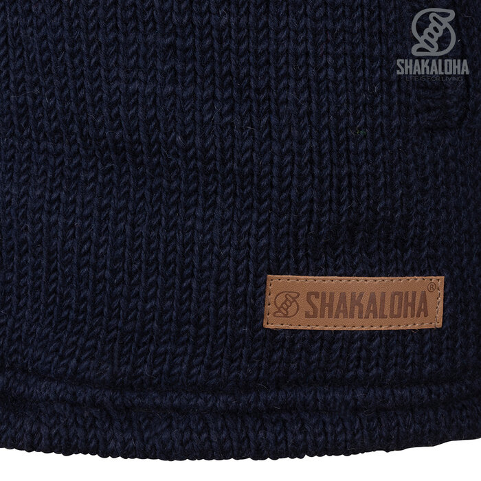 Shakaloha Chaleco de lana cálido para hombre Rockford ZH Azul