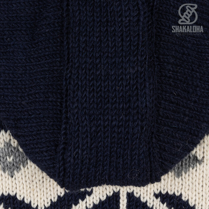 Shakaloha Chaleco de lana cálido para hombre Rockford ZH Azul