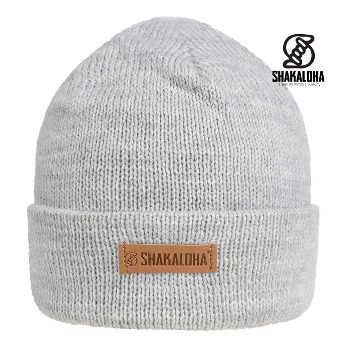 Shakaloha Gorro de punto Buck Grey de lana merino - sin forro.