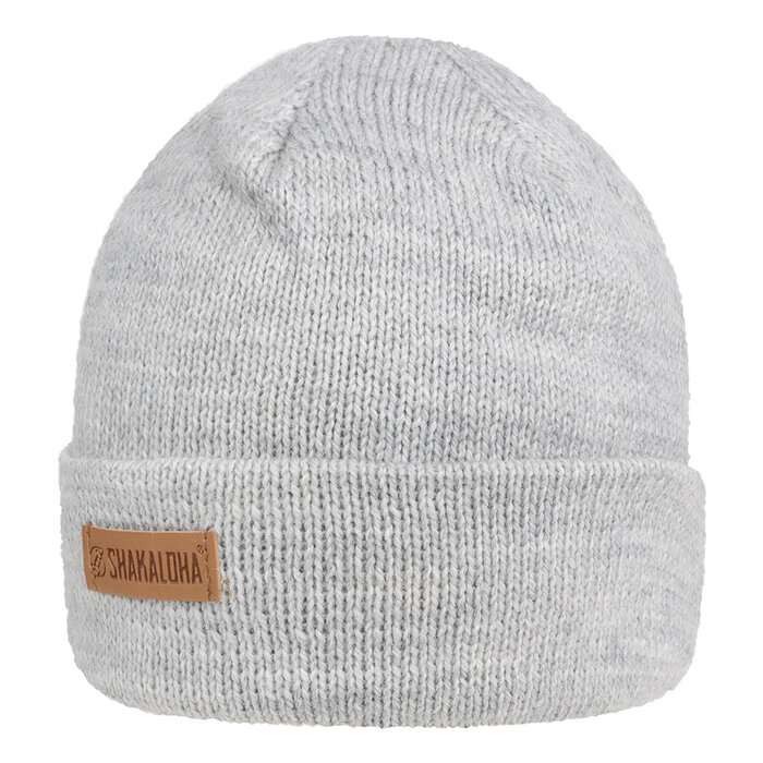 Shakaloha Buck Grey Strickmütze aus Merinowolle – ungefüttert.