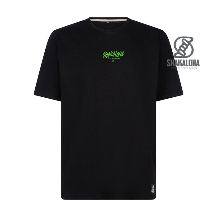 Shakaloha Camiseta clásica negra para hombre