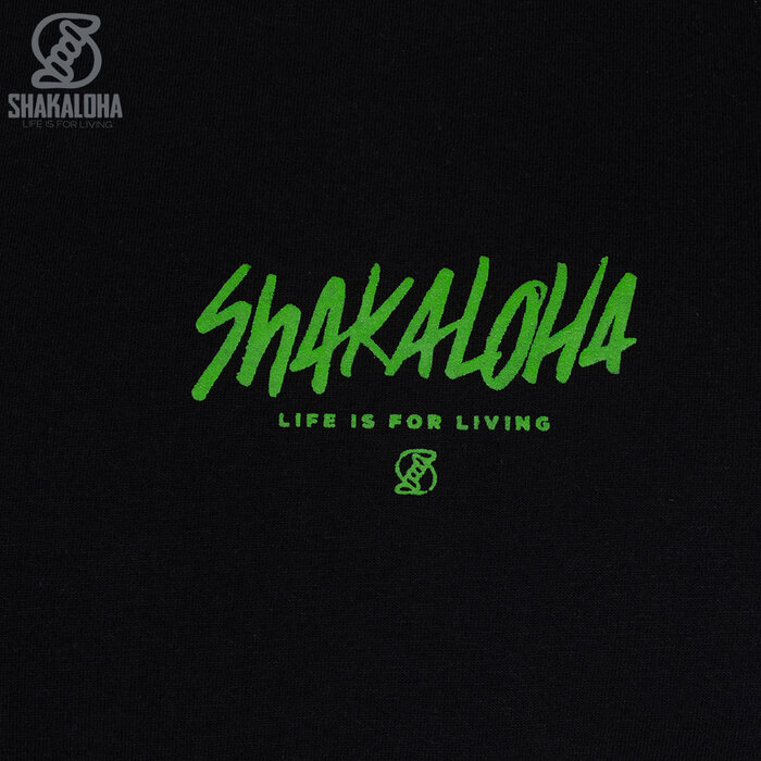 Shakaloha Camiseta clásica negra para hombre