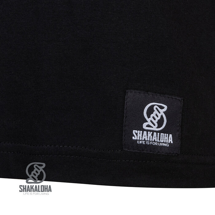 Shakaloha Camiseta clásica negra para hombre