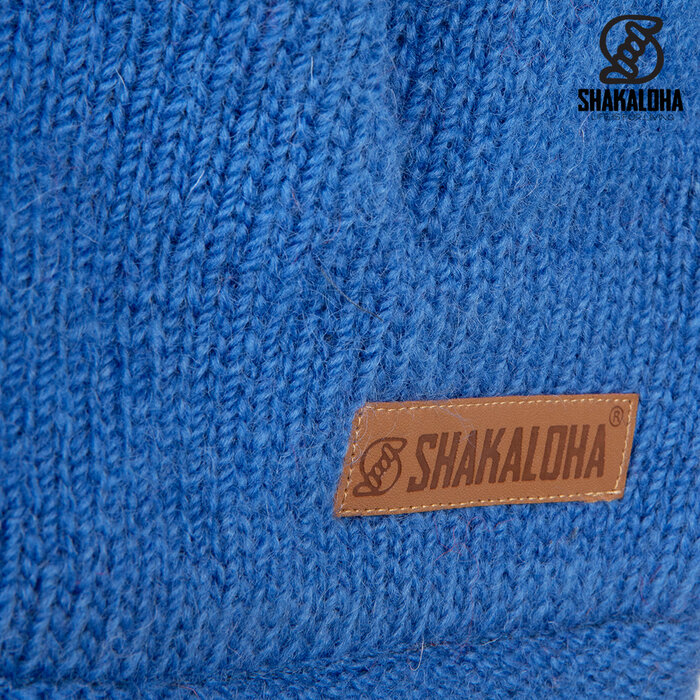 Shakaloha Gilet en laine bleu pour femme W Flip avec doublure en polaire