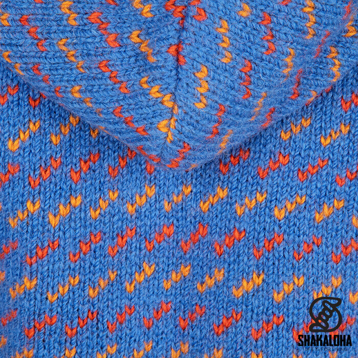 Shakaloha W Flip Blue Damen Wollweste mit Teddyfleece-Futter