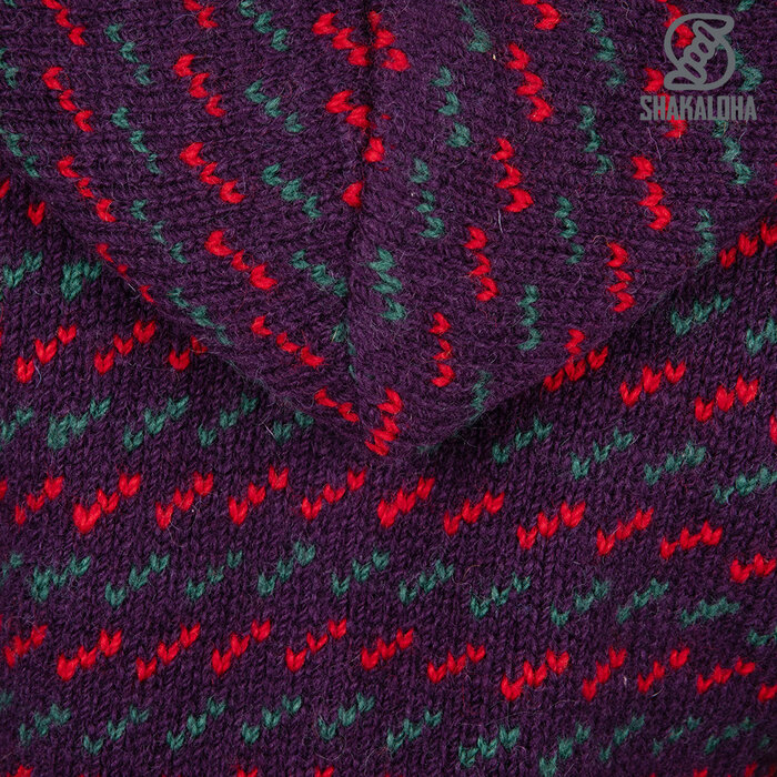 Shakaloha W Flip Paars Dames Wollen Vest met teddy fleece voering