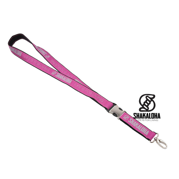 Shakaloha Cordón de la suerte rosa y gris