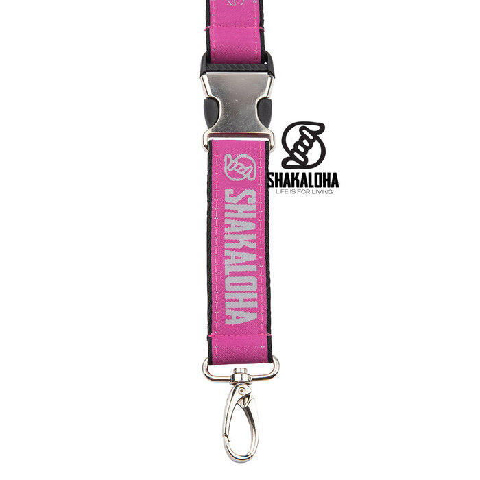 Shakaloha Cordón de la suerte rosa y gris