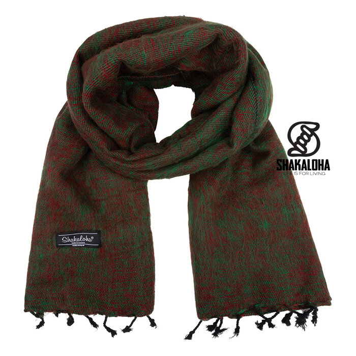 Shakaloha Kanoa Shawl GreenRed