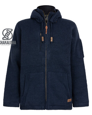 Shakaloha Sweat à capuche zippé M Montana Bona Blue