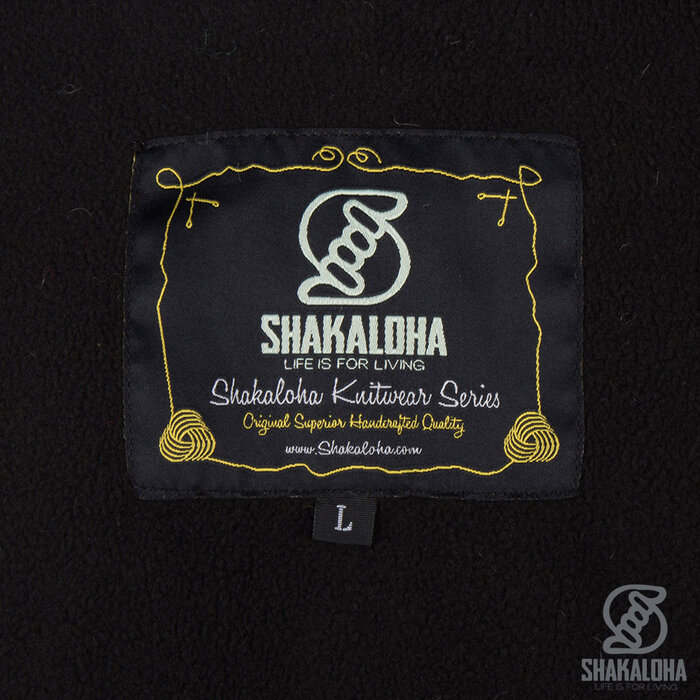 Shakaloha Gebreid wollen herenvest Montana Ziphood Bona Blue