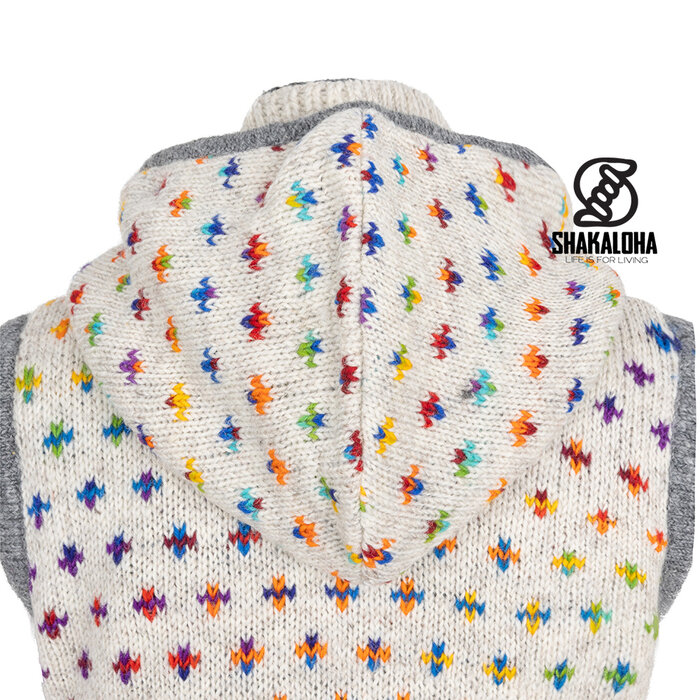 Shakaloha Gilet sans manches en laine beige anthracite W Glow ZH pour femme