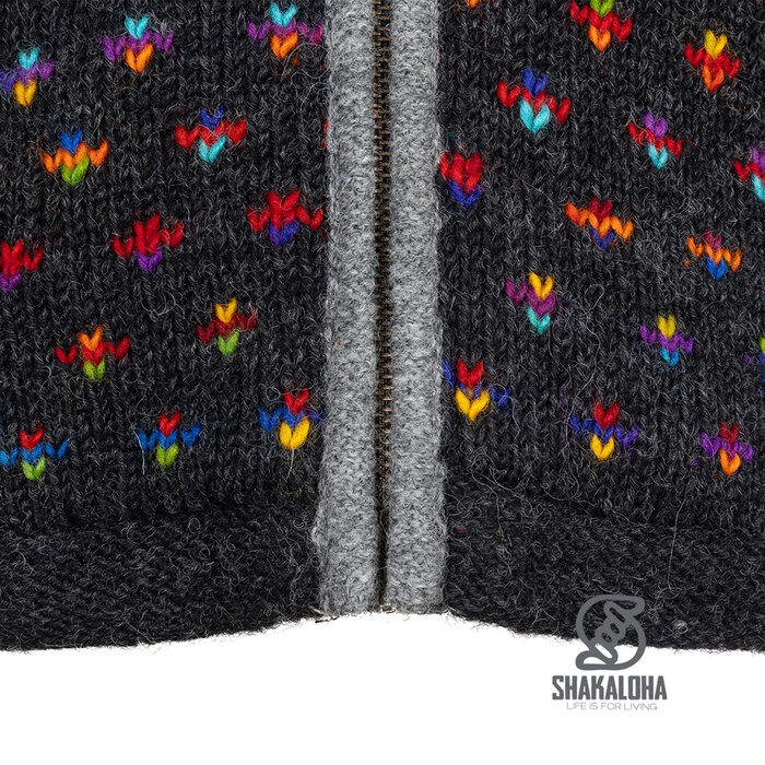 Shakaloha W Glow ZH BeigeAnthra WollbodyWarmer Damen