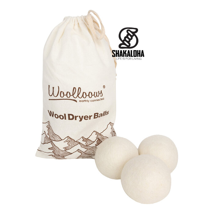 Woolloows Palline per lavaggio e asciugatura Woolloows, 3 pezzi, bianche XL