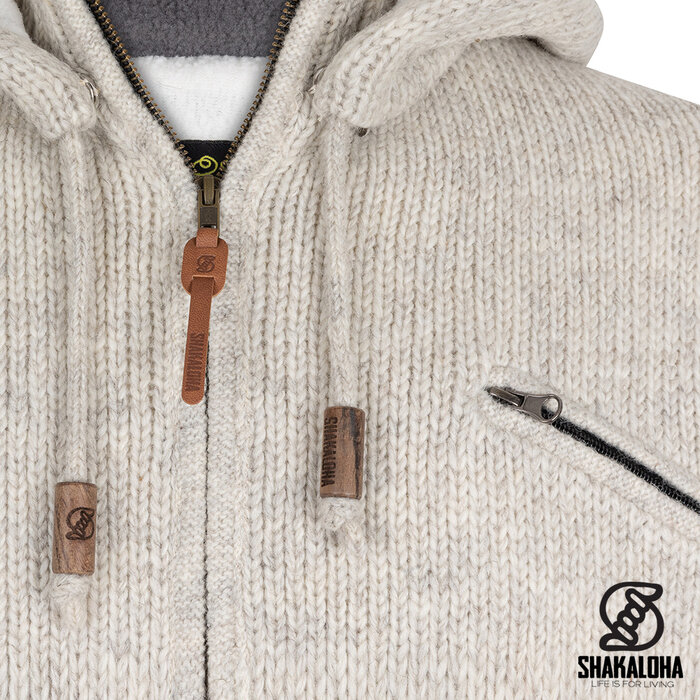 Shakaloha Gilet en laine tricotée Crafter Premium pour homme