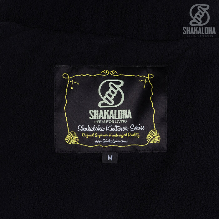 Shakaloha Chaleco de lana azul para hombre con capucha Crafter