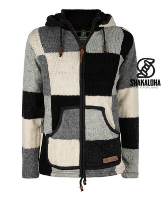 Shakaloha Sudadera con capucha con parche de Shakaloha ZH negra/blanca