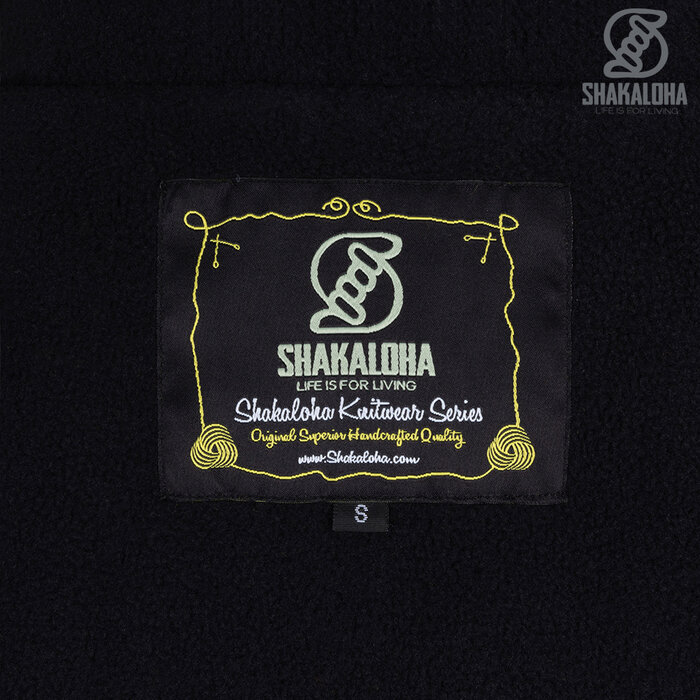 Shakaloha Cárdigan largo de lana para mujer W Cross Mustard