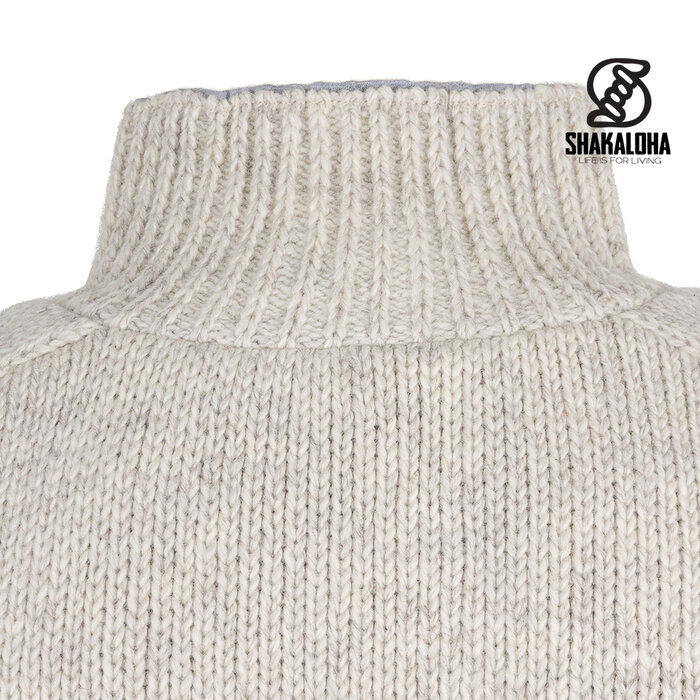 Shakaloha M Maruni Beige knitted cardigan with buttons