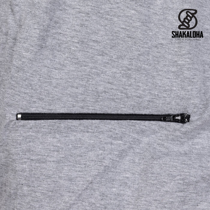 Shakaloha Chaleco de hombre de lana gris M Maruni con cremallera y botones