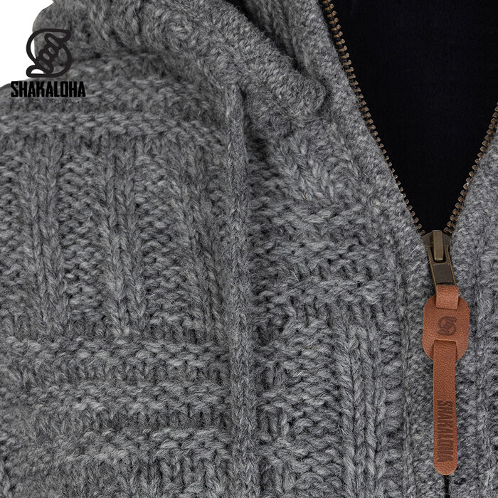 Shakaloha W Cross Grijs Lang Dames Wollen Vest