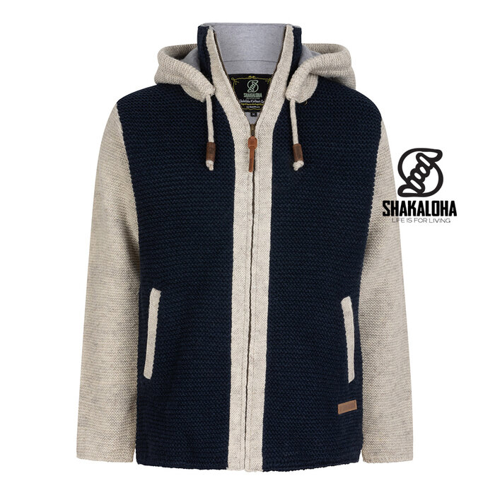 Shakaloha M Bavarian NavyBeige Heren Wollen Jas