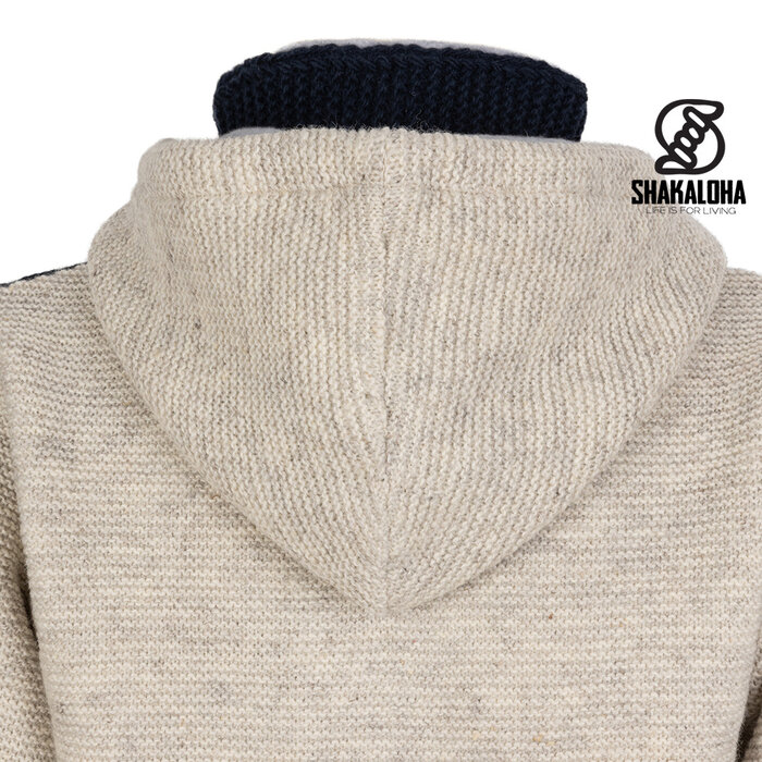 Shakaloha M Bavarian NavyBeige Heren Wollen Jas