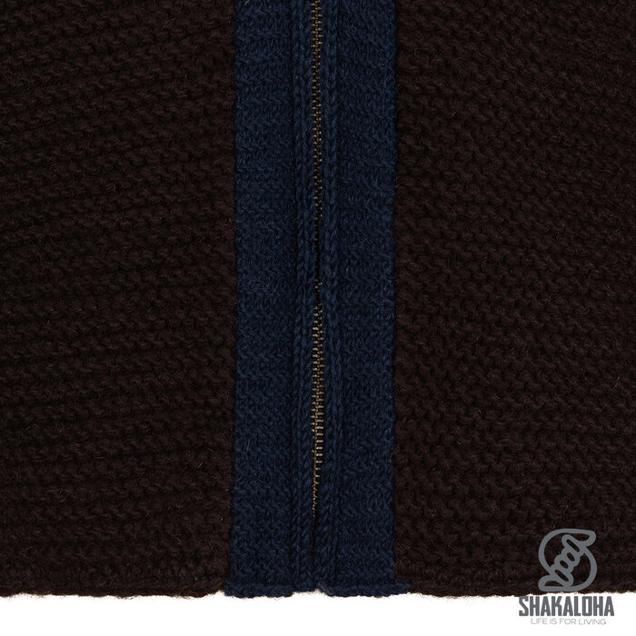 Shakaloha Manteau en laine Bavarian ChocoNavy pour homme avec doublure