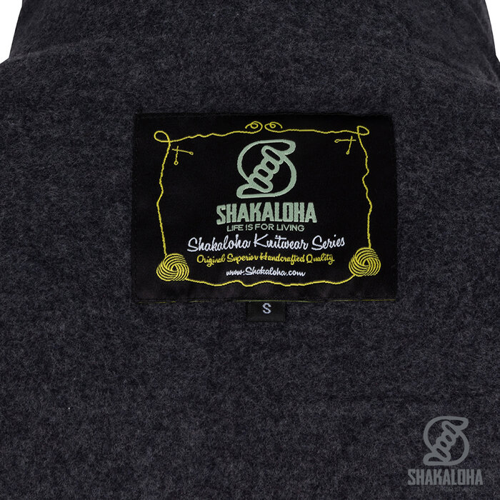 Shakaloha Manteau en laine Bavarian ChocoNavy pour homme avec doublure