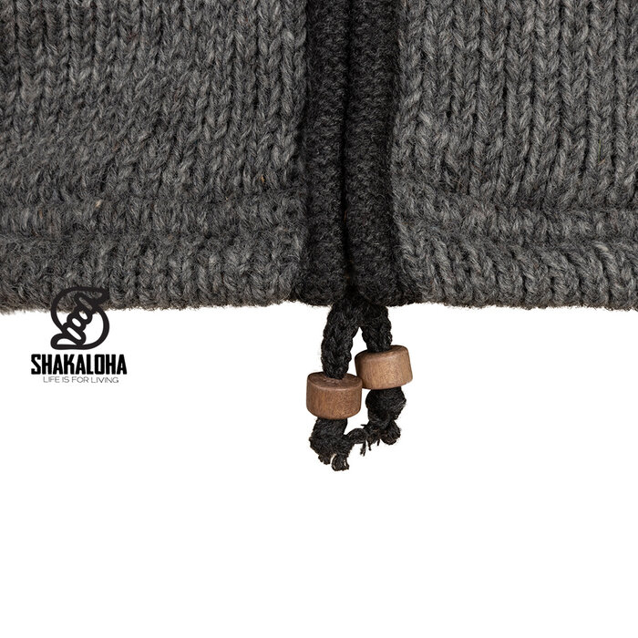 Shakaloha Norwegian knitwear wool vest M Rockford ZH Gray