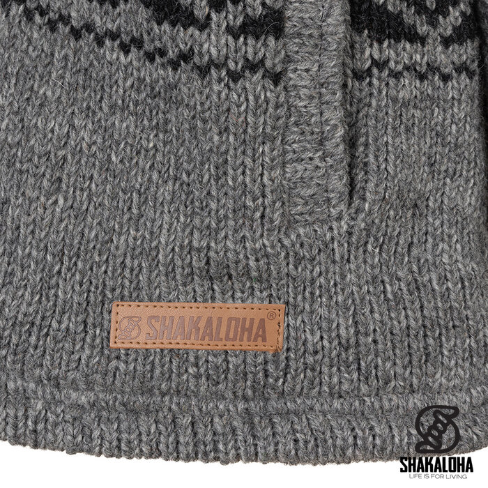Shakaloha Norwegian knitwear wool vest M Rockford ZH Gray
